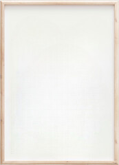 Empty photo frame isolated on transparent background