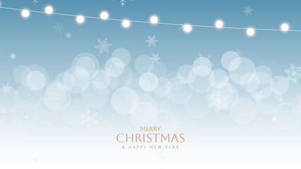 Merry Christmas and Happy New Year greeting card vector poster. Christmas elegant invitation template. Christmas and Happy New Year decoration border with fir branches background.