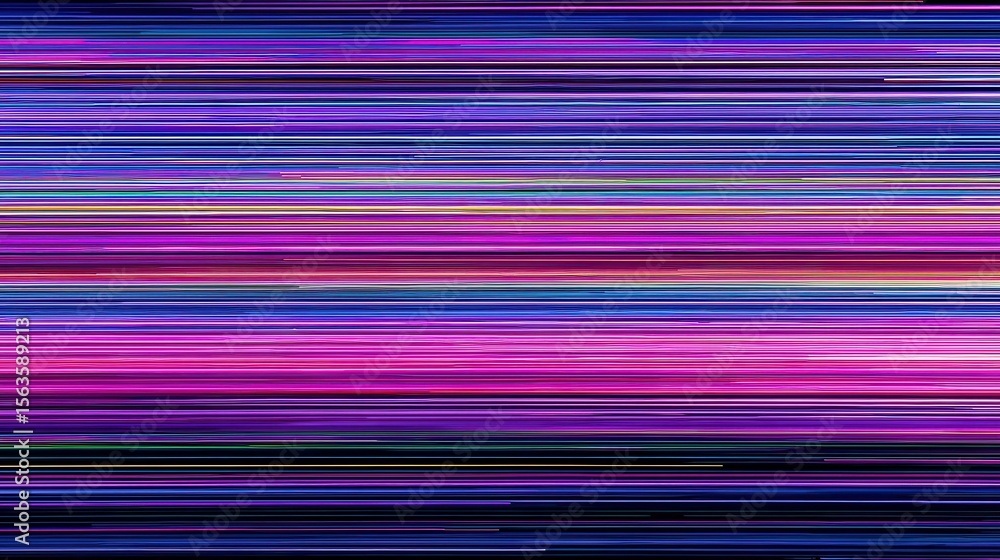 Poster abstract design with horizontal lines of vibrant colors.