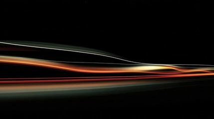 Abstract design of flowing lines of color.