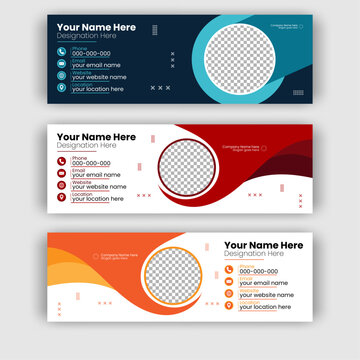 Professional Email Signature Template Design for Creative Business