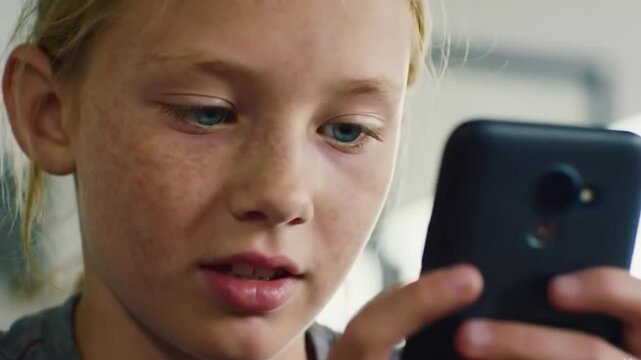 jeune fille se servant d'un smartphone pour aller sur les r&eacute;seaux sociaux