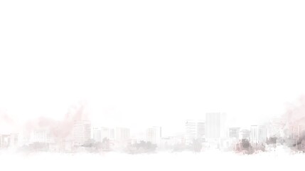 Abstract cityscape watercolor (1)