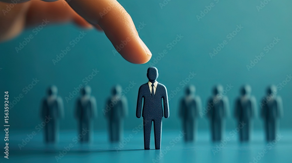 Poster Dismiss from employment concept with visualizing the process of employee termination and HR management.