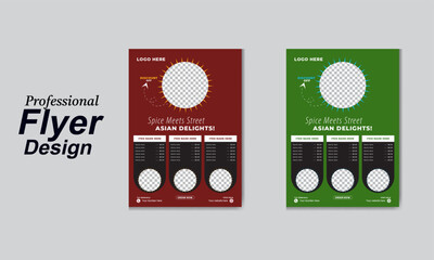 Elegant Restaurant Food Menu Design Template – Modern, Minimalist Layout for Fine Dining