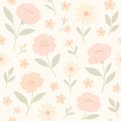 Fototapeta premium seamless pattern with roses