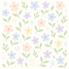 seamless pattern with flowers