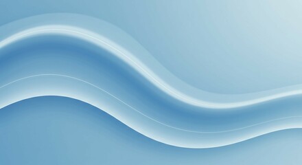 Obraz premium Light Blue Minimal Calming Wave Background