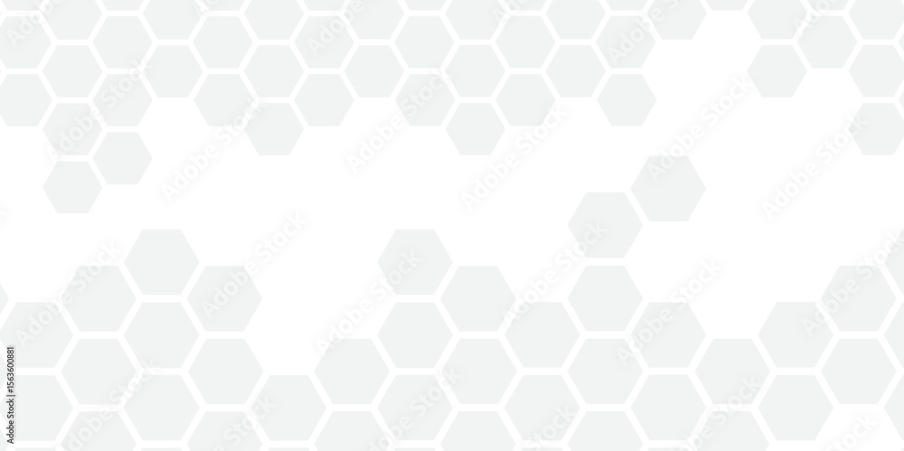 Poster abstract hexagon background. futuristic abstract honeycomb mosaic grey technology background. surfac