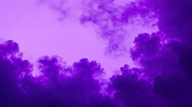 Purple Cloudscape Dreamy Amethyst Hues in the Sky, Atmospheric and Serene
