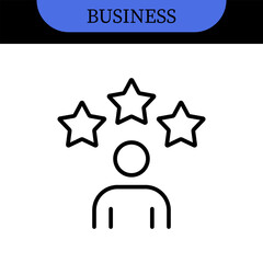 Business People Line Editable Icons set. Vector illustration in modern thin line style of business related icons: research, meeting, business communication, male and female avatars, team structure