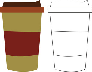 coffee cup vector illustration