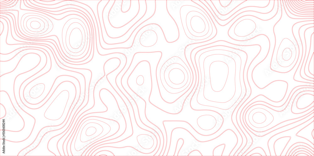 Poster abstract colorful gradient topographic line map background with shadows. contour elevation topograph