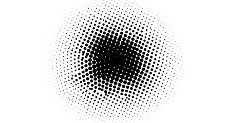 Modern Black and White Digital Halftone Dots Background
