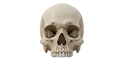 Human Skull Detailed Anatomy Illustration