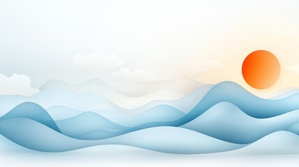 Breathtaking sunset over majestic mountains stunning display of nature vibrant colors