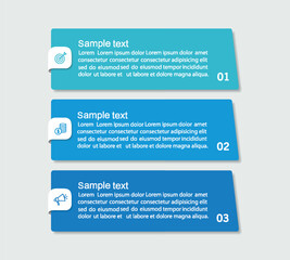 Business infographic design template with 3 options, parts, steps or processes. Can be used for workflow layout, diagram, number options, web design	
