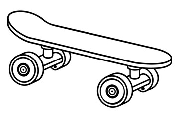 skateboard wheels silhouette vector illustration