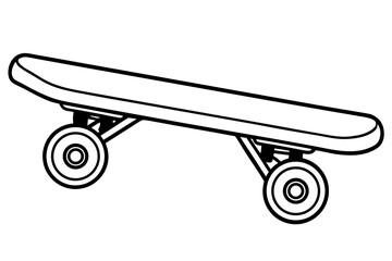 skateboard wheels silhouette vector illustration
