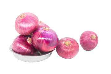 Red onion, Studio picture against a transparent background.