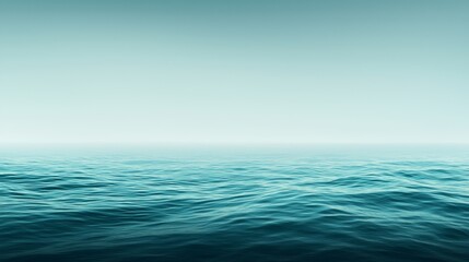 Obraz premium Serene ocean panorama tranquil waters and vast expanse of deep blue perfect for travel nature photography