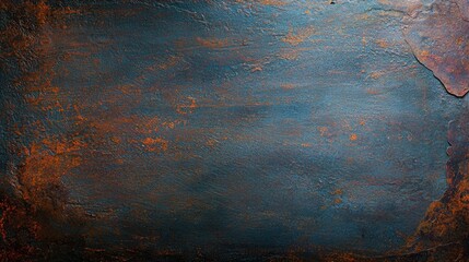 Blue and orange abstract background rusty metal texture for industrial design blue