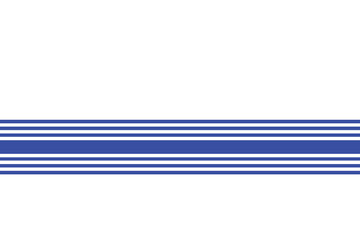 Blue color horizontal straight line on white background.