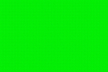 Black color polka dots on Green color background for background