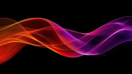 Abstract smoke waves dance in the air, their soft edges fading into the deep black background.
