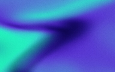 Violet teal abstract blur backdrop, grainy gradient soft flow background art