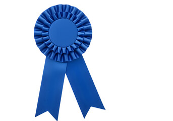 Blue Ribbon Award Winning Achievement Success First Place Prize Winner Trophy