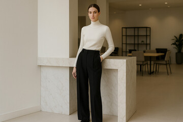 Fototapeta premium Modern Professional Women in Leadership, AI gnerated