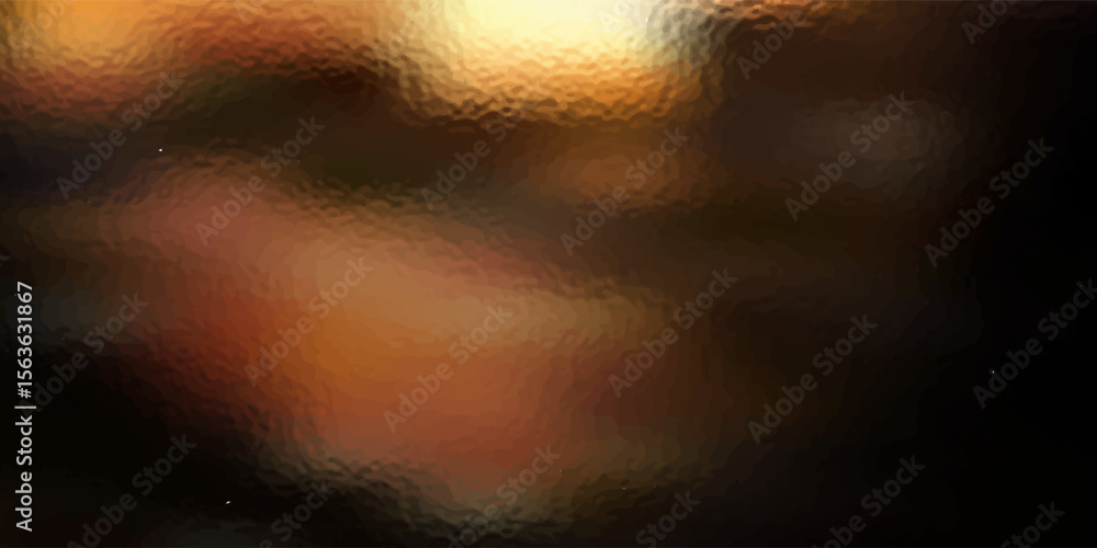 Poster yellow black abstract gradient background on dark black background with subtle noise