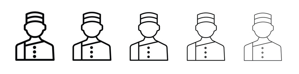 Concierge icon vector Illustration style for mobile app, website ui designs