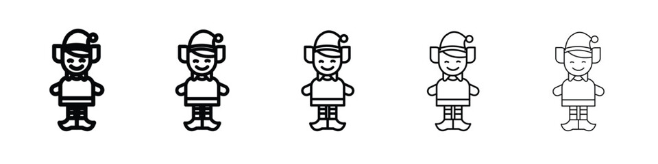 Elf icon vector Illustration style for mobile app, website ui designs