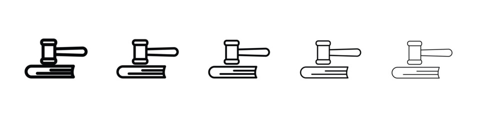 employment law icon vector Illustration style for mobile app, website ui designs