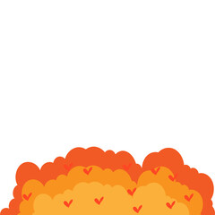 Autumn Bush Footer Illustration