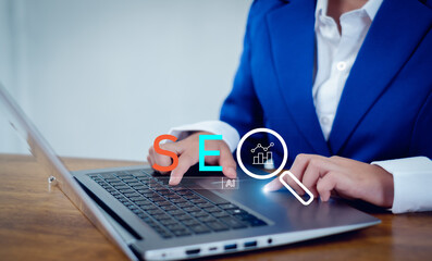 SEO, Data Search Technology, Search Engine Optimization searching for information. Using Search Console with your website. Finding data.