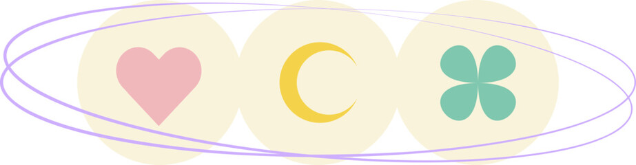 Colorful pattern name tag and banner frame sticker vector illustration for decoration