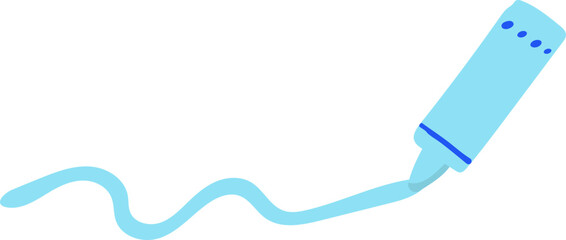 Cute crayon drawing illustration with scribble lines