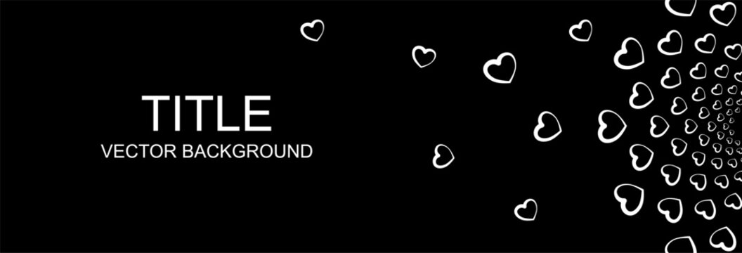 Black and white illustration of random doodles in heart shape. Simple yet expressive hand-drawn style.