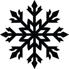 snowflake silhouette vector