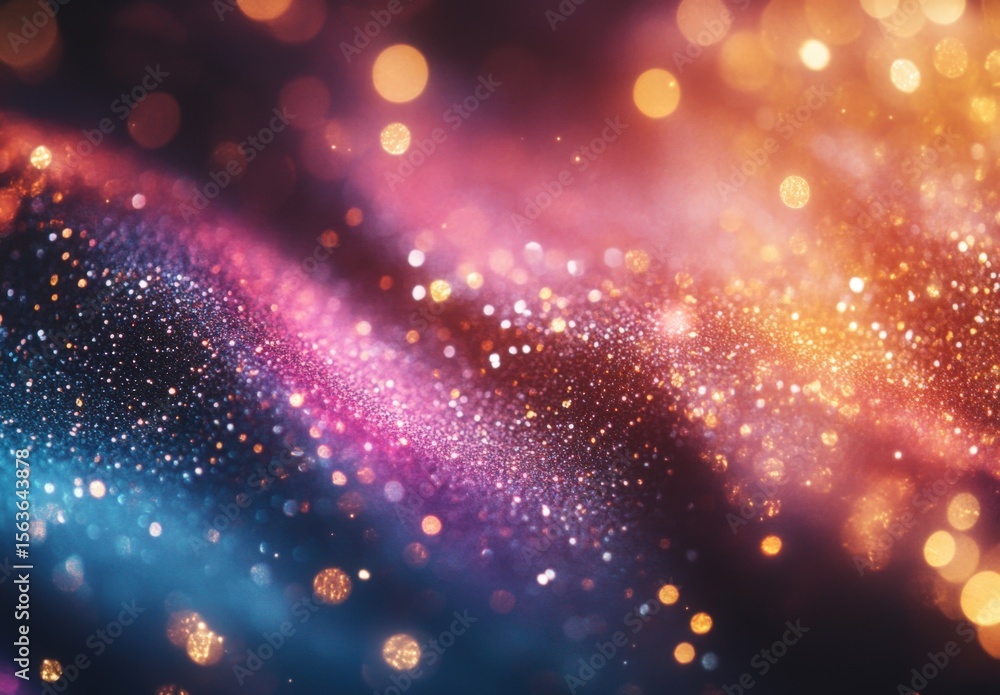 Poster glittering gradient background with hologram effect and magic lights. holographic abstract fantasy b
