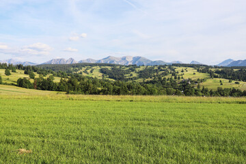 The Tatra mountain range in Poland.