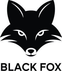 A black and white logo features a stylized fox head above the words 