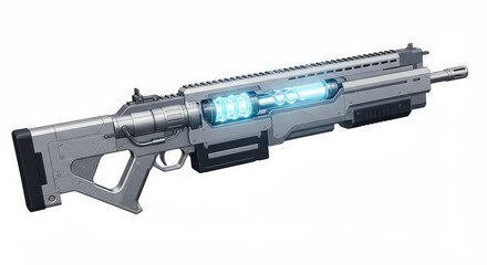 Futuristic energy rifle weapon design