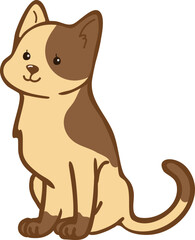 Adorable cartoon brown dog illustration perfect for pet-themed content and children's designs