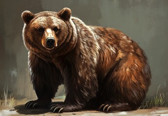 Obraz premium PNG Brown bear wildlife mammal animal.