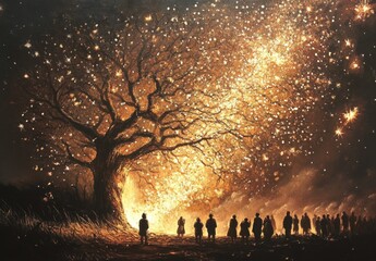 sparks of bonfire night