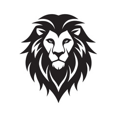 Lion Face In Tribal Style Design